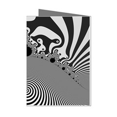 Pattern Illusion Fractal Mandelbrot Mini Greeting Cards (pkg Of 8)