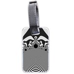 Pattern Illusion Fractal Mandelbrot Luggage Tag (two sides) Back