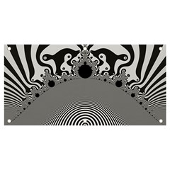 Pattern Illusion Fractal Mandelbrot Banner And Sign 4  X 2  by Bangk1t