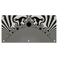 Pattern Illusion Fractal Mandelbrot Banner And Sign 6  X 3  by Bangk1t