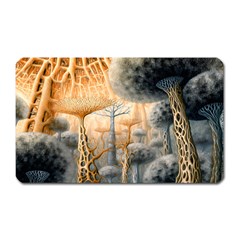 Garden Mushrooms Tree Flower Magnet (rectangular) by Bangk1t