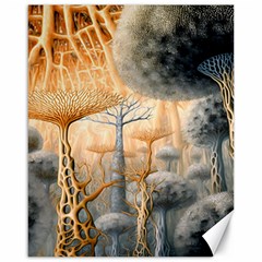 Garden Mushrooms Tree Flower Canvas 16  X 20  by Bangk1t