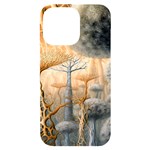 Garden Mushrooms Tree Flower iPhone 14 Pro Max Black UV Print Case Front