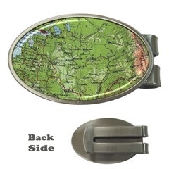 Map Earth World Russia Europe Money Clips (oval)  by Bangk1t