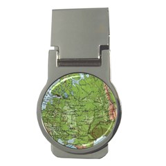 Map Earth World Russia Europe Money Clips (round)  by Bangk1t