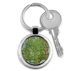 Map Earth World Russia Europe Key Chain (round) by Bangk1t