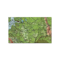 Map Earth World Russia Europe Sticker (rectangular) by Bangk1t