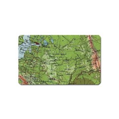 Map Earth World Russia Europe Magnet (name Card) by Bangk1t