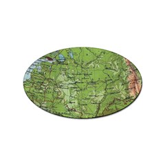 Map Earth World Russia Europe Sticker Oval (100 Pack) by Bangk1t