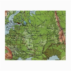 Map Earth World Russia Europe Small Glasses Cloth (2 Sides) by Bangk1t