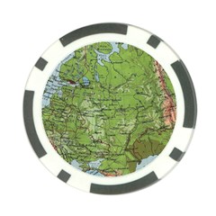 Map Earth World Russia Europe Poker Chip Card Guard (10 Pack) by Bangk1t