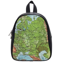 Map Earth World Russia Europe School Bag (small) by Bangk1t