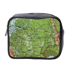 Map Earth World Russia Europe Mini Toiletries Bag (two Sides) by Bangk1t