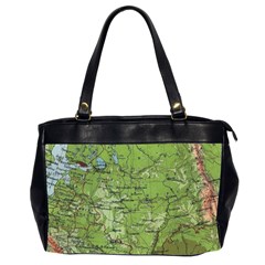 Map Earth World Russia Europe Oversize Office Handbag (2 Sides) by Bangk1t