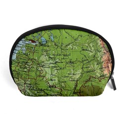 Map Earth World Russia Europe Accessory Pouch (large) by Bangk1t