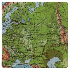 Map Earth World Russia Europe Uv Print Square Tile Coaster  by Bangk1t