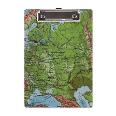 Map Earth World Russia Europe A5 Acrylic Clipboard by Bangk1t