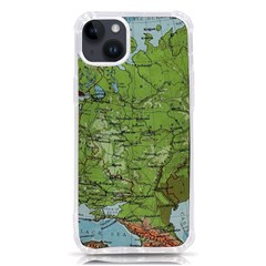 Map Earth World Russia Europe Iphone 14 Plus Tpu Uv Print Case by Bangk1t