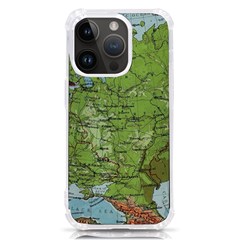 Map Earth World Russia Europe Iphone 14 Pro Tpu Uv Print Case by Bangk1t