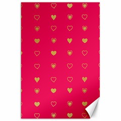 Heart Pattern Design Canvas 20  X 30  by Ravend