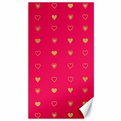 Heart Pattern Design Canvas 40  X 72  by Ravend