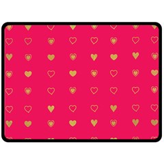 Heart Pattern Design Fleece Blanket (large) by Ravend