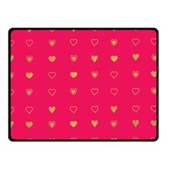 Heart Pattern Design Two Sides Fleece Blanket (small) by Ravend