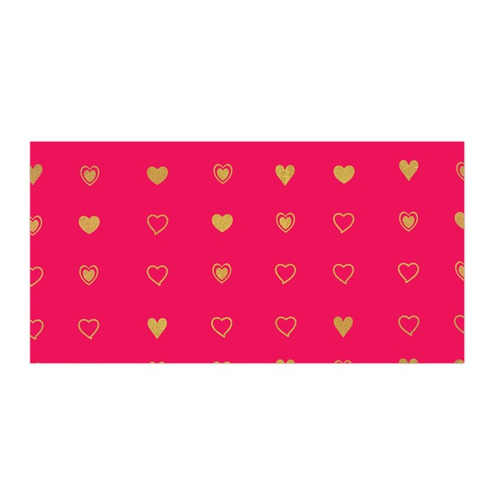 Heart Pattern Design Satin Wrap 35  x 70 