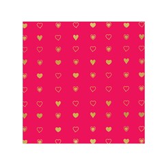 Heart Pattern Design Square Satin Scarf (30  X 30 ) by Ravend