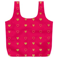 Heart Pattern Design Full Print Recycle Bag (xxxl) by Ravend