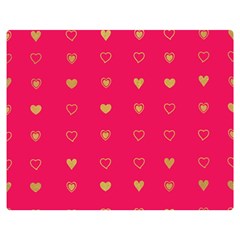 Heart Pattern Design Premium Plush Fleece Blanket (medium) by Ravend