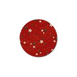 Flower Washi Floral Background Golf Ball Marker (4 pack) Front