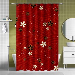 Flower Washi Floral Background Shower Curtain 48  X 72  (small)  by Ravend