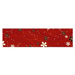 Flower Washi Floral Background Oblong Satin Scarf (16  X 60 ) by Ravend