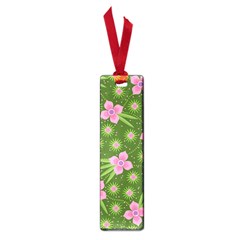 Pink Flower Background Pattern Small Book Marks by Ravend