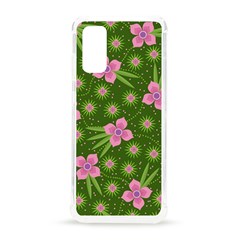 Pink Flower Background Pattern Samsung Galaxy S20 6 2 Inch Tpu Uv Case by Ravend