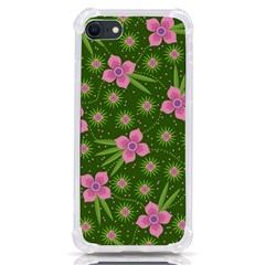 Pink Flower Background Pattern Iphone Se by Ravend