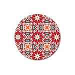 Geometric Pattern Seamless Abstract Magnet 3  (Round) Front