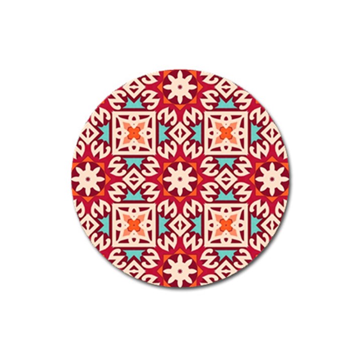 Geometric Pattern Seamless Abstract Magnet 3  (Round)