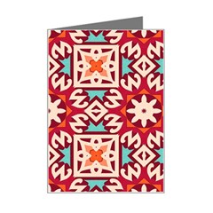 Geometric Pattern Seamless Abstract Mini Greeting Card