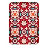 Geometric Pattern Seamless Abstract Rectangular Glass Fridge Magnet (4 pack) Front