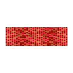 Geometry Background Red Rectangle Pattern Sticker Bumper (10 Pack) by Ravend