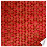 Geometry Background Red Rectangle Pattern Canvas 20  x 20  19 x19.27  Canvas - 1