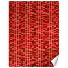 Geometry Background Red Rectangle Pattern Canvas 18  X 24  by Ravend