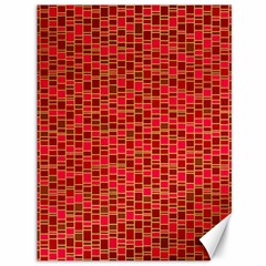 Geometry Background Red Rectangle Pattern Canvas 36  X 48  by Ravend