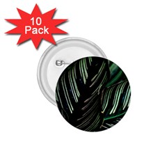 Calathea Leaves Strippe Line 1 75  Buttons (10 Pack) by Ravend