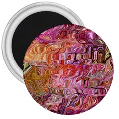 Abstract Crosscurrents Smudged Vibrance 3  Magnets by kaleidomarblingart