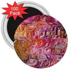 Abstract Crosscurrents Smudged Vibrance 3  Magnets (100 Pack) by kaleidomarblingart