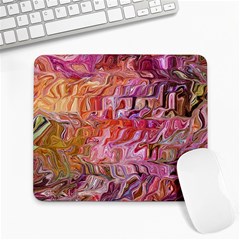 Abstract Crosscurrents Smudged Vibrance Large Mousepad by kaleidomarblingart