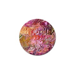 Abstract Crosscurrents Smudged Vibrance Golf Ball Marker (4 Pack) by kaleidomarblingart